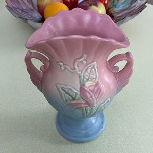 Charming Pink and Blue Ceramic Vase